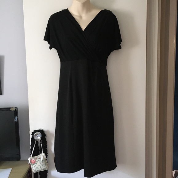 MAX MARA Black Sateen Bottom Jersey Upper Dress 42 - Picture 1 of 6